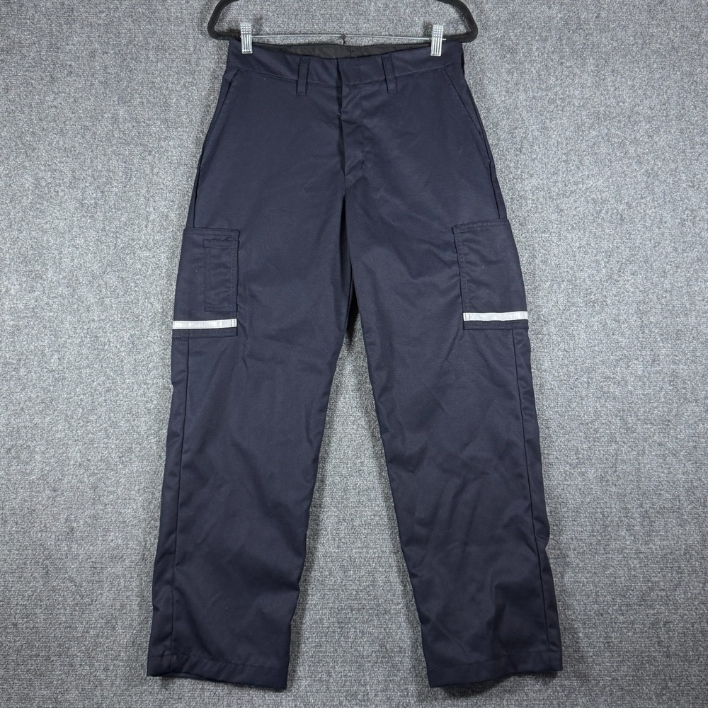 FedEx Uniform Work Stan Herman Cargo Reflective Pocket Pants Mens 31R-30 #3242